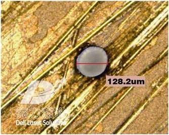 laser micro drilling of brass