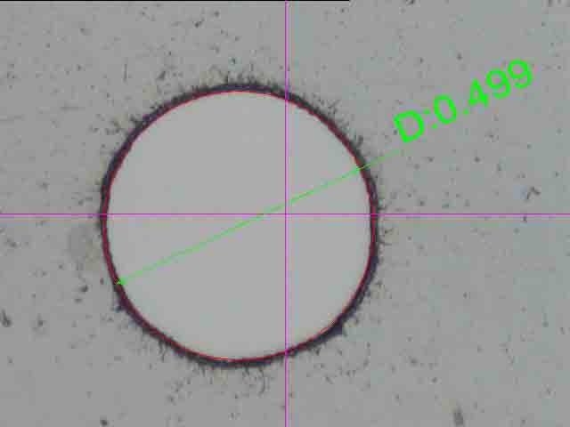 pet thin film drilling